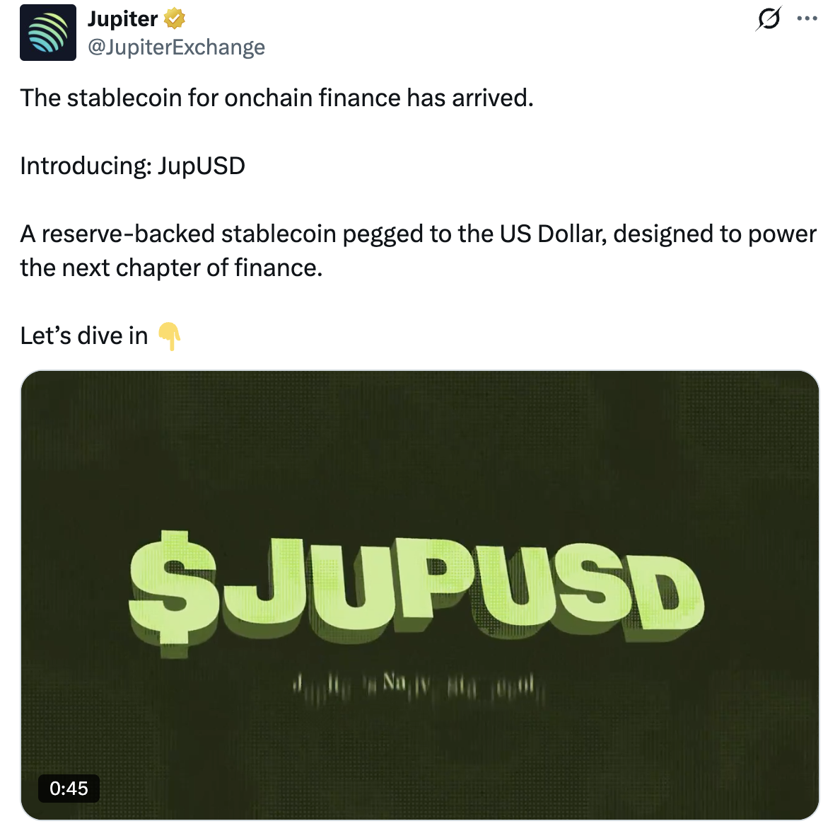 Jupiter ra mắt stablecoin JupUSD bảo chứng bởi BlackRock 4 Screenshot at Jan 07 09 52 00